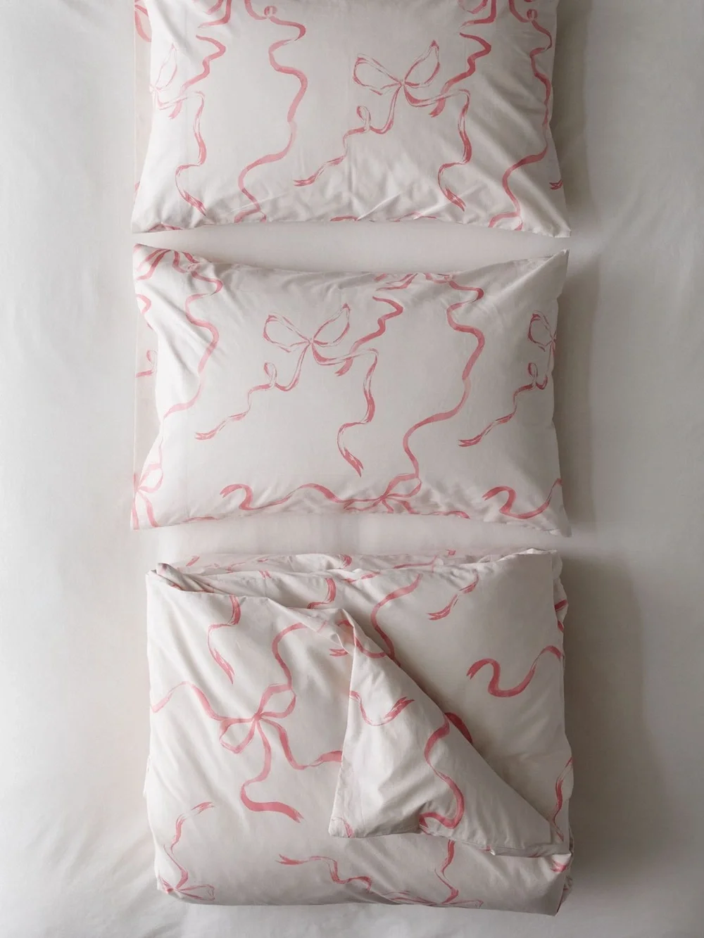 Urban Outfitters New Painted Bows Duvet Cover Set FULL/QUEEN